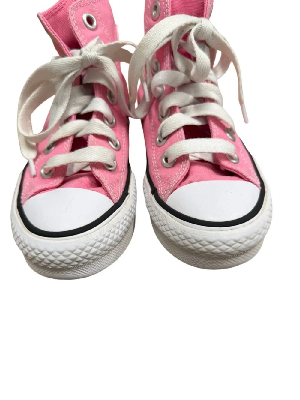 Converse Chuck Taylor All Star High Top Pink Canvas Sneakers Size 2